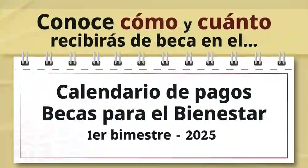 Calendario de pagos 2025 de la Beca Rita Cetina 1 Calendario de pagos 2025 de la Beca Rita Cetina